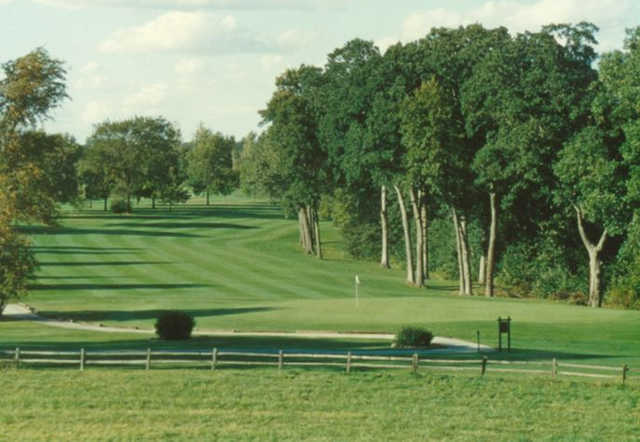A view of the 14th green at Golfmohr Golf Club.