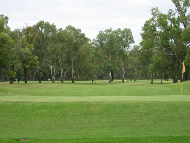 A view of a hole at Moree Golf Club.