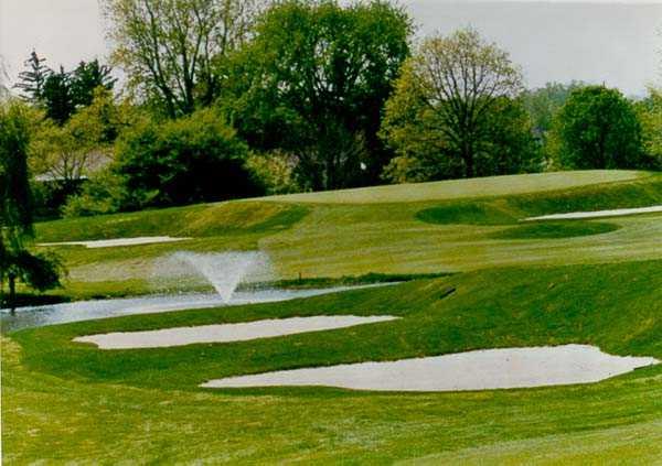 A view of the 18th green at Forest Akers Golf Course - West Course