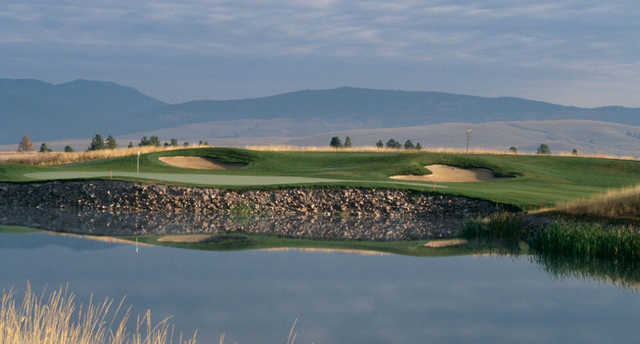 A view over the water of a hole at Ranch Club.