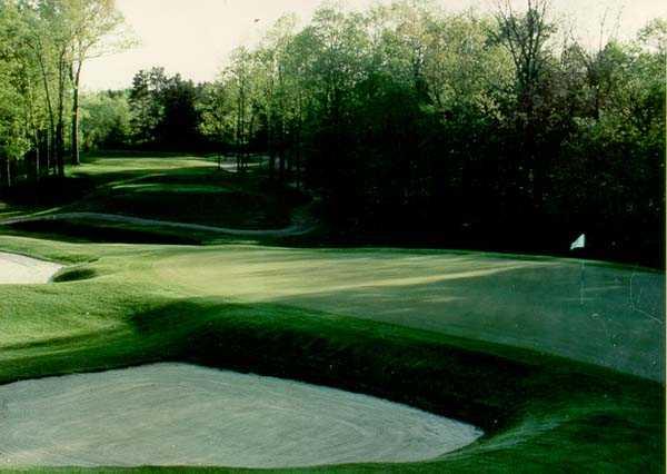 A view of green #9 at Forest Akers Golf Course - West Course