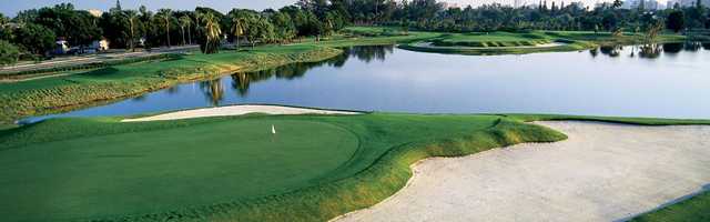 A view of a 16th green at Miami Beach Golf Club