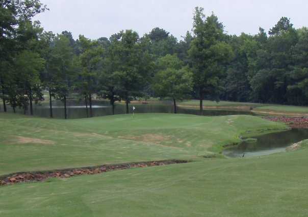 A view of green #16 at Golf Club of South Carolina at Crickentree