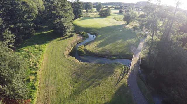 Aerial view from Crane Valley Golf Club