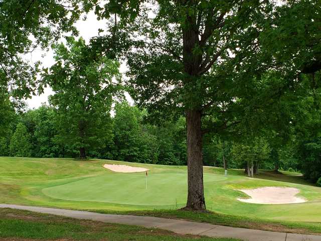 View of a green at RiverWatch Golf Club