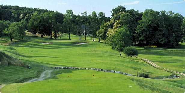A view from a tee at Champ des Combes Course from Esery Golf Club.