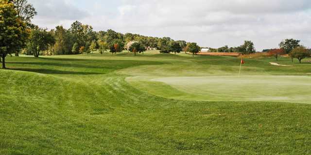 A view of a hole at Liberty Hills Golf Club.