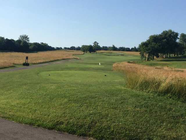A view of tee #10 at Majestic Springs Golf Course.