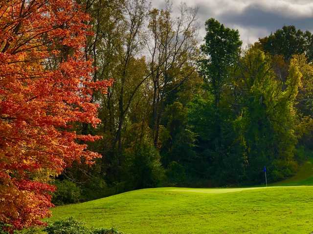 View of a green at Village Green Golf Course